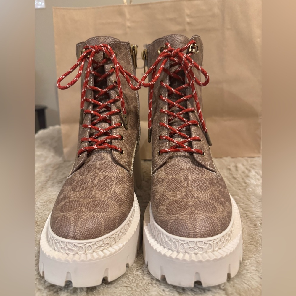 Coach Signature Brown Boots